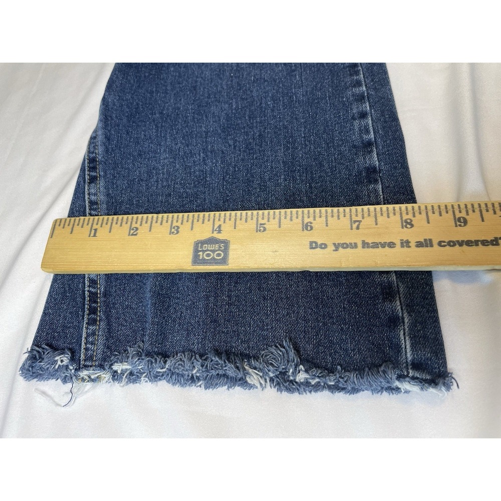 Free People Dark Wash Straight Jeans‎ Size 28R - Picture 8 of 8